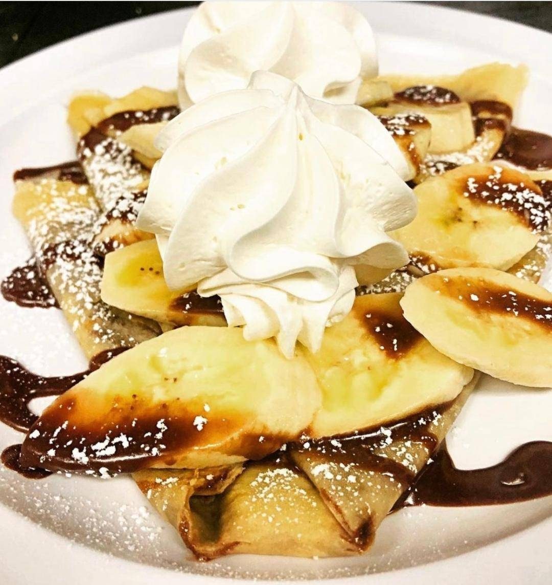 Chocolate Banana Nutella Crepes.
